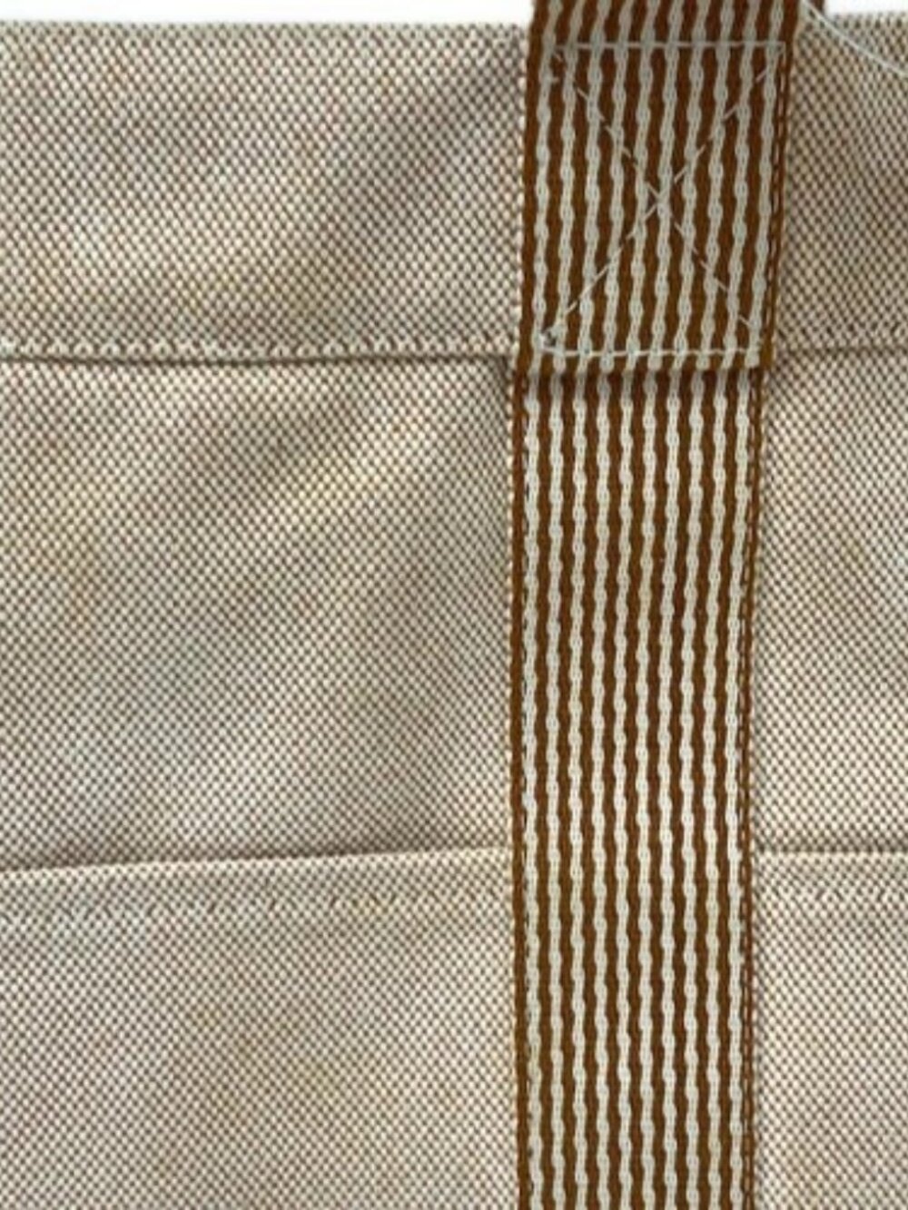 HERMES New Fourre Tout Tote MM - Orange White Toile H None Tote Bag - Picture 12 of 13